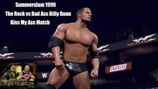 WWF Summerslam 1999 - The Rock vs Bad Ass Billy Gunn