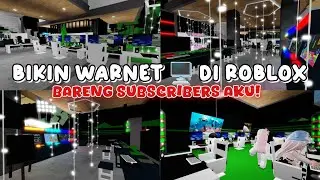 BIKIN WARNET 🖥️ DI MAP BROKHAVEN!! BARENG MALIKA SQUAD 🩵🥳 || Roblox Indonesia 🇮🇩