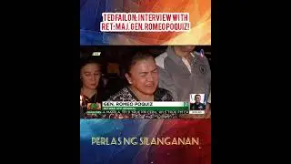 Ret. Gen. Romeo Poquiz interview by Ted Failon #romeopoquiz #tedfailon #sedition