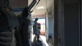 Bethesda Statues at GameStop - A Unique Video Game Store Experience