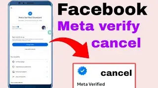 Facebook meta verify cancel ❌ Facebook subscription Kaise cancel Karen | Facebook meta verify cancel