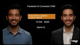 Facebook AI Connector CRM | Demo 4 | Drag & Drop Labels & Logout Feature (Sprint 3)