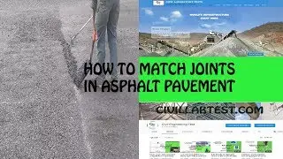 How to Match joints in Asphalt Pavement, Asphalt, Construction
