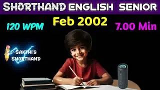 English Senior Feb 2002 ✍️ 120 WPM ✏️ Book Speed