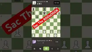 Sac The RooooooK #chess #gothamchess