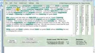 Grade Level Assessment Software - Demonstration