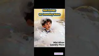 Tiny Worker Afnan Fights the Giant Laundry Wave! 🫧 | Cozy ASMR Mini Adventure