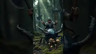 The little warrior and the forest fairy