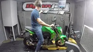 2017 Kawasaki Z125 Pro Yoshimura RS-2 Exhaust Install With Dyno Video