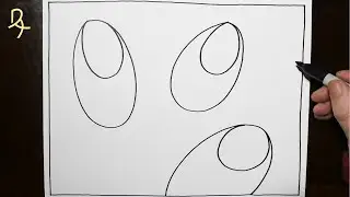 Daily Line Illusion | Falling Egg Pods 3D Abstract Pattern / Spiral Drawing / Satisfying & Relaxing