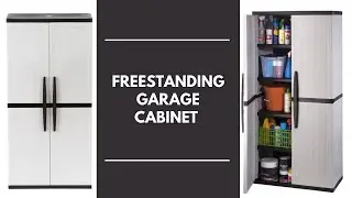 Plastic Freestanding Garage Cabinet in Gray | Unboxing & Assembly