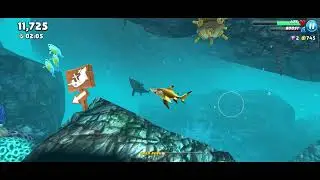 Scored 14K in Hungry Shark World Android Games🦈#hungrysharkworldgameplay #sharkworld