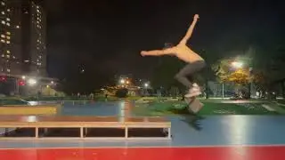 I did a backside flip.
