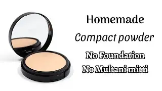 Homemade compact powder | Without foundation or multani mitti | DIY Compact powder