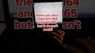 How to Type &Ntilde; or &ntilde; in Laptop | Microsoft Word| Microsoft Excel