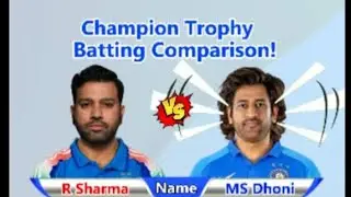 Champion trophy comparison Rohit Sharma VS MS Dhoni who is better 😯😯😯