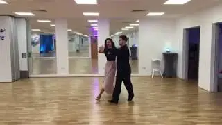 How to dance Progressive Opening Outs in Foxtrot - Novice