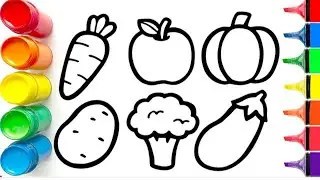 Cute Easy Vegetables Drawing Painting Coloring