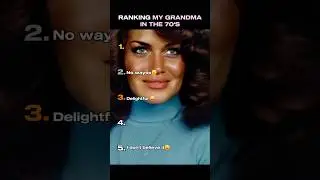 Ranking my grandma in the 70s trend