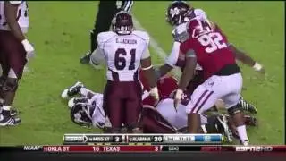 2010 #17 Mississippi State vs. #11 Alabama Highlights