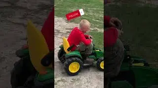 Dewalt Powerwheels Conversion. #dewalt #powerwheels #johndeere #dewalttools #tractorstunt #tractors