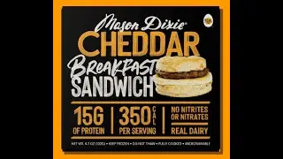 Mason Dixie Cheddar Breakfast Sandwich taste test!