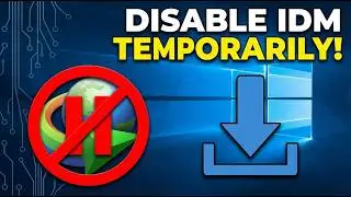 how to temporary disable IDM to download some files