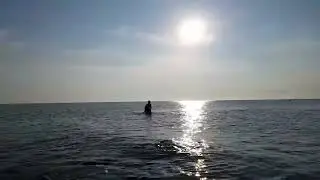 SEA OF AZOV 21 07 2018 WATER TEMPERATURE BEACH GENICHESK