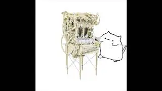 WinterCATan Marble Machine - Bongo Cat meme.