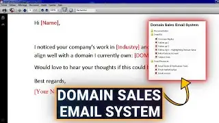 Domain Sales Email System | نظام إيميلات احترافي لبيع الدومينات وزيادة الردود بدون سبام