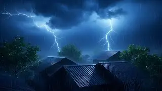 99% Fall Asleep Instantly | ASMR, Rain Sound For Sleeping with Gentle Storm Ambience