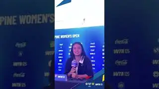 Alex Eala press conference after Philippine Women&rsquo;s Open loss to Camila Os&oacute;rio 🎥 PWO / PHILTA