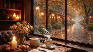 Rainy Autumn Caf&eacute; ☔ Soft Jazz Piano for Focus, Study & Relaxation