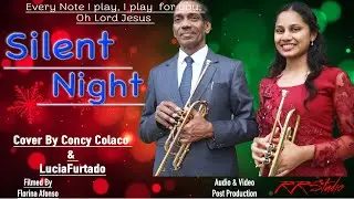 Trumpet Cover || Silent Night || Concy Colaco || Lucia Furtado