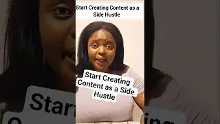 Content Creation is as a good Side Hustle start today. #makingmoneyonline #shorts