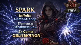 PoE 2 0.4 Blood Mage &ndash; Infinite DAMAGE LOOP Spark CoC COMET Archmage (Final Setup) Screen Destroyer