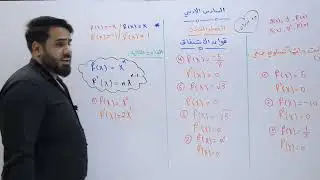 ( 8 ) قواعد الاشتقاق بمحاضرة وحدةفقط الفصل ثالث سادس ادبي رياضيات الاشتقاق قواعد السبعةقواعد المشتقة