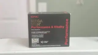 GNC Mega Men Performance Vitality up close look at the packets