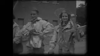 Women gas mask hazmat from 1960 vegyv&eacute;delmi gyakorlat L&aacute;batlanon
