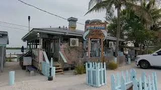 New Pass bait and tackle. Food and a view right before Long Boat Key.