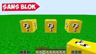 SINIRSIZ ŞANS BLOĞU YAPTIK !! 😱 Minecraft