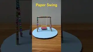 How to make a Paper Swing | Miniature Swing Making at Home #diy #craft #shortsfeed #viralreels #art