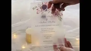 New Luxury Range Acrylic Invitations from Occasions By Sacha