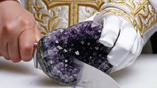 ASMR Stone Cutting | CRUNCHY & Relaxing #ASMRStoneCutting #SatisfyingSounds #ASMRforSleep