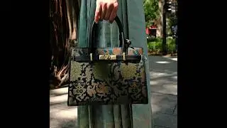 The Art of Fusion: Yuan Dynasty Inspired Handbag - Where Ancient Porcelain Meets Modern Fashion