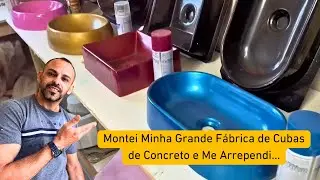 Montei Minha  Fábrica de  Cubas de Concreto e Me Arrependi…