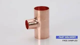 Copper Tee-Elbow: Flow splitting & turning, high thermal conductivity & corrosion resistant#steel
