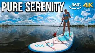 VR 360&deg; | Calm Paddleboarding on the Water 🌊 | Immersive Summer Experience