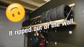 Massive DIY Wheel and Tire Rack Fail