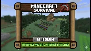 | Tarla Ve köylü Yerleri | Minecraft Survival 19